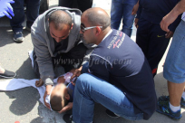 بالصور: إصابة متوسطة لطفل تعرض لحادث دهس في مدينة اللد 